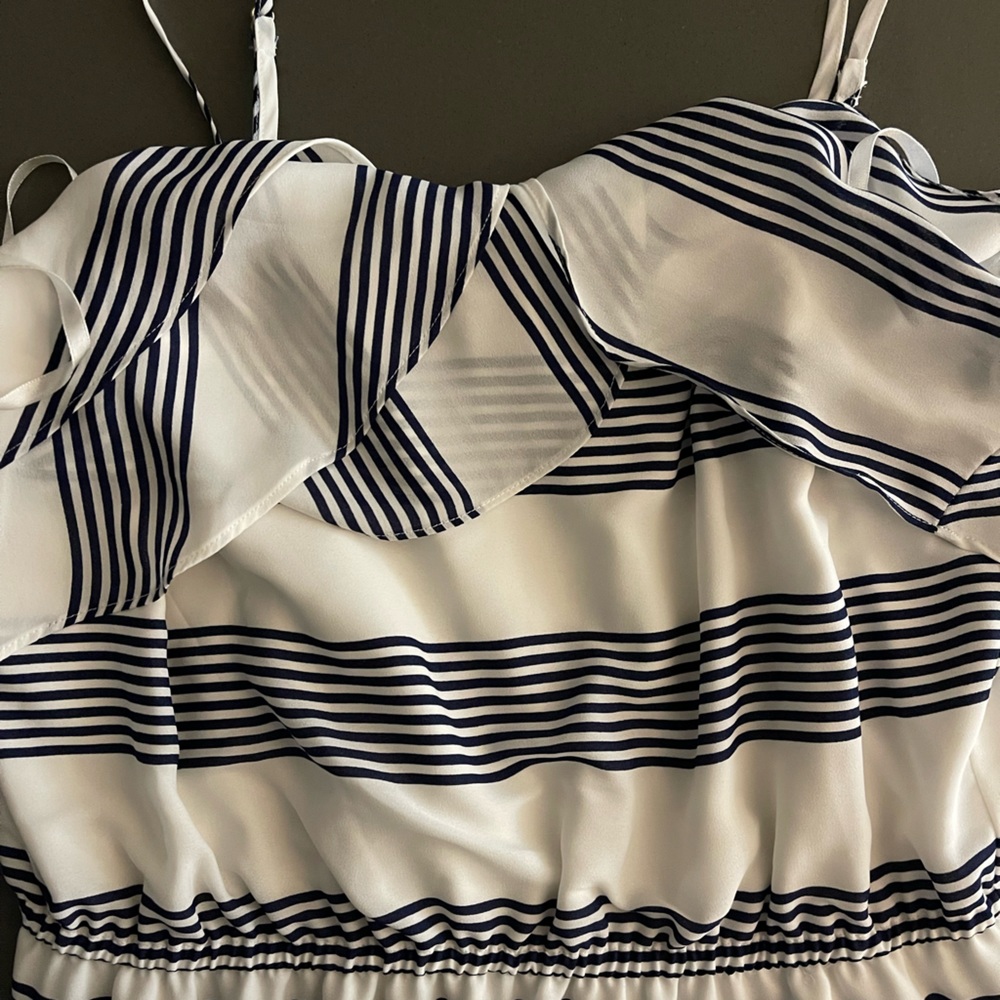 Cremieux Stripe Maxi Dress Size M - Picture 6 of 6